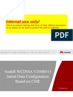 10-NodeB WCDMA V200R015 Initial Data Configuration Based On CME
