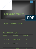 Economics Project: Survey On Mobile Phones
