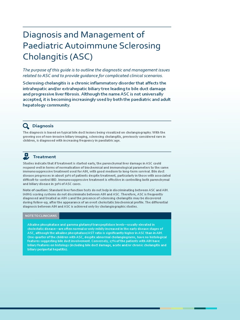 2019 Diagnosis and Management of Paediatric Autoimmune Sclerosing
