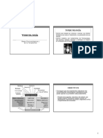Toxicología: Bases, Objetivos y Temario