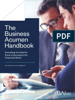 Biz Acumen Handbook Executive Summary Apr 2021