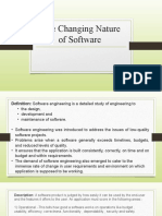 Chaing Nature of Software