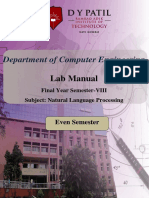 Natural Language Processing Lab Manual