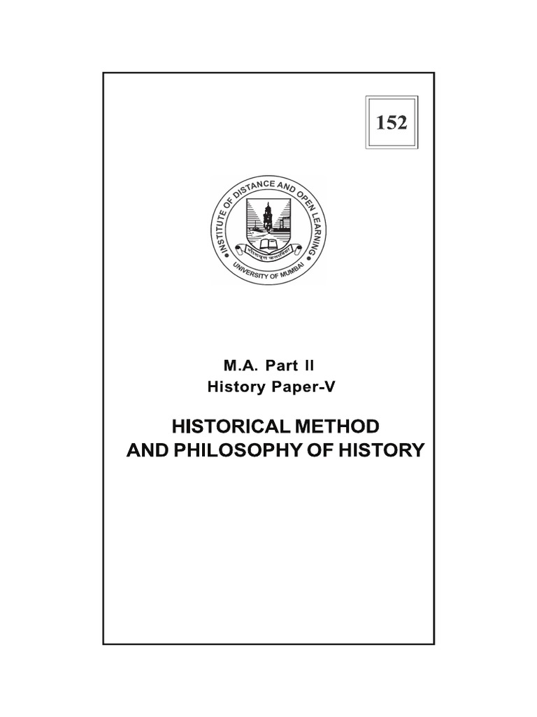 Book No 152 MA II Paper 5 Historical Method Eng | PDF