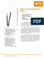 Piezo Copolymer Coaxial Cable: Specifications