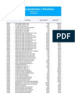 Listado de Productos - Siigo 20-10-2020