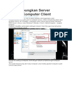 Menghubungkan Server Dengan Komputer Client