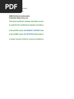 ABB Distribution Automation Protection Relay Price List