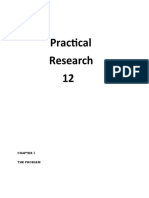 Practical Research 12: The Problem