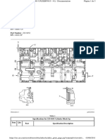 Dimenciones de Bloque de Cilindros Caterpillar