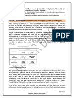 Porter's Framework of Competitive Strategies (Generic Strategies)