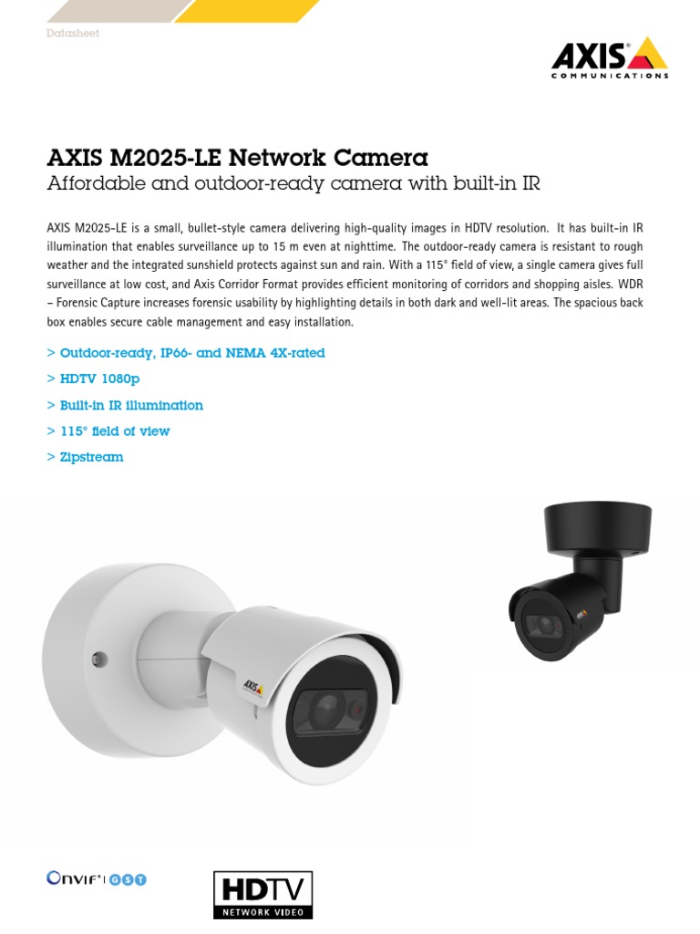 AXIS M2025-LE Network Camera: Affordable and Outdoor-Ready Camera With ...