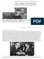 La “memoria completa”. Relatos revisionistas del genocidio y acumulación política en la Argentina