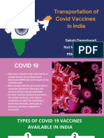Transportation of Covid Vaccines in India: Sakshi Ganeshwadi Roll No: 20MBAIB039 PRN: 1062200227