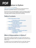 Polymorphism in Python