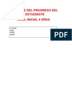 Anexo 01a Informe Del Progreso Del Estudiante 5 Años