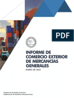 Informe de Comercio Exterior de Mercancías Generales Enero 2022