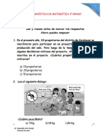 Ficha Diagnóstica de Matemática 3