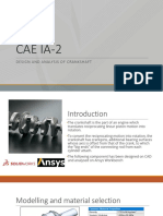 Cae Ia-2: Design and Analysis of Crankshaft