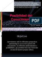 Diapositivas Posibilidad Del Conocimiento