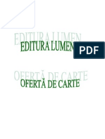 Oferta de Preturi Pentru Carte Editura Lumen in Ordinea Alfabetica A Publicatiilor
