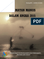 Kecamatan Maniis Dalam Angka 2015