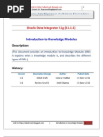 ODI Knowledge Module Introduction