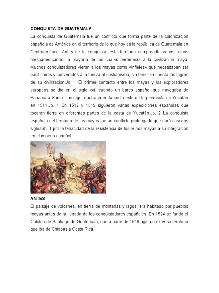 Conquista De Guatemala Pdf