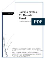 Juicios Orales en Materia Penal I. 