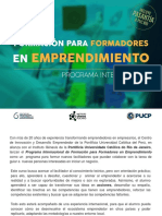 Programa Internacional de Formación para Formadores en Emprendimiento