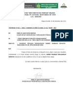 Instituto Educativo San Martín de Porras informe técnico pedagógico 2021
