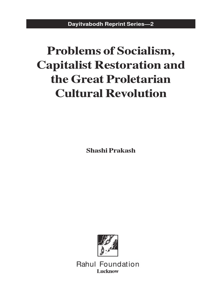 Analyzing the Great Proletarian Cultural Revolution | PDF | Communism ...
