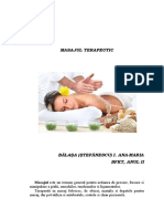 masajul terapeutic -BALASA (STEFANESCU) I. ANA-MARIA -