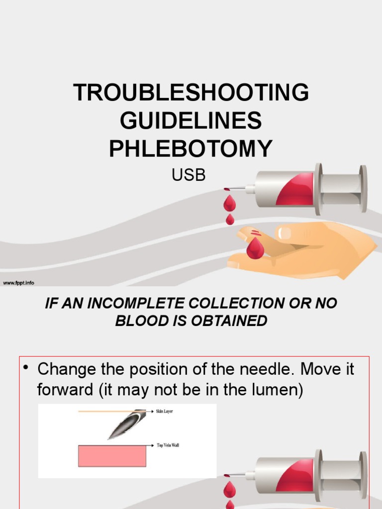 Troubleshooting Guidelines Phlebotomy PDF
