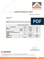 CERTIFICADO DE CALIDAD Membretado KING KONG 18 HUECOS 139 01 03 17 PDF