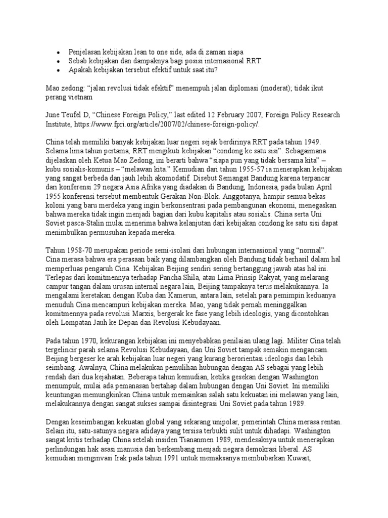 Penjelasan Kebijakan Lean To One Side PDF