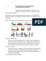 Summary - Natural Wood - Raw Materials and Processing To Product