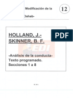 Holland y Skinner - Análisis de La Conducta, Texto Programado. Secciones 1 A 8