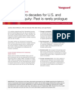 Vanguard Research - A Tale of Two Decades for US and non-US Equity, Past Is Rarely Prologue (2020)