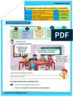 FICHA DE TRABAJO - MIÉRCOLES 13 - Comunica Afiche