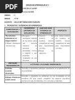 Sesion #1 Lunes 14 de Marzo