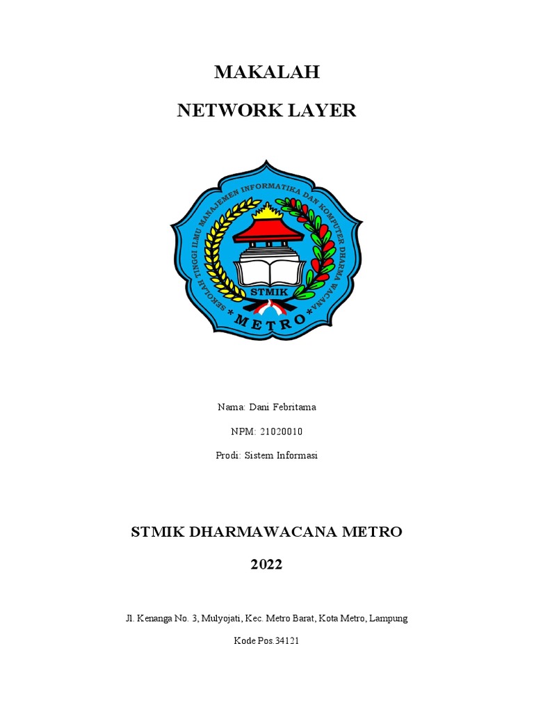 Fungsi dan Tugas Network Layer | PDF | Seni | Komputer