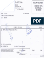 Boleta de Notaria Economica en El Centro de Lima Marzo 2019 Legalizacion de 6 Copias