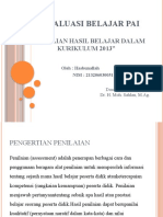 PPT Penilaian Hasil Belajar Dalam k13