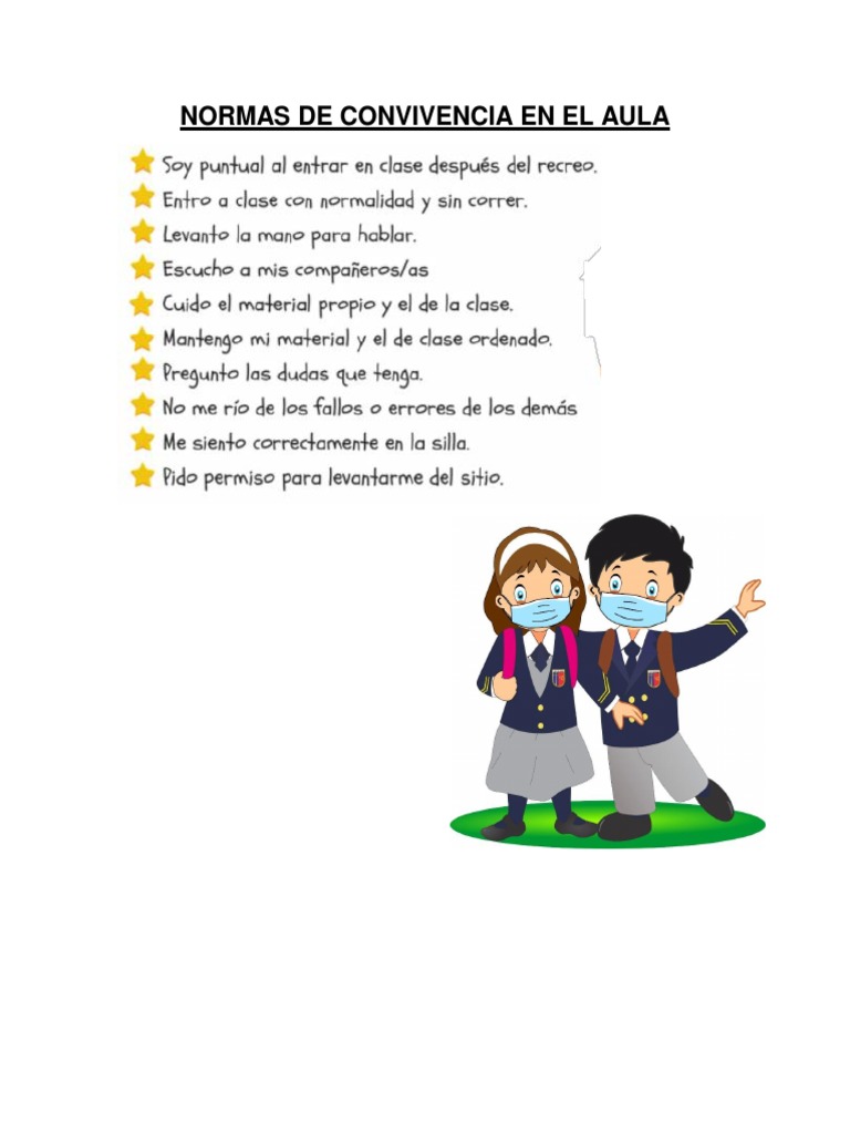 Normas de Convivencia en El Aula | PDF