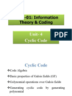 5CS3-01: Information Theory & Coding: Unit-4 Cyclic Code