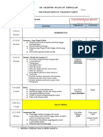 Jadual Transisi Minggu 2 2022