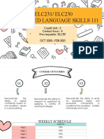 ELC231 Course Briefing