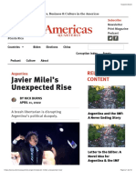 Javier Milei's Unexpected Rise