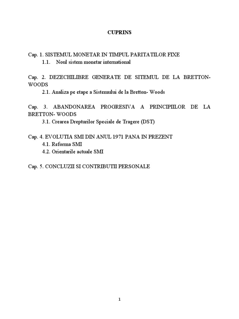 Sistemul Monetar International | PDF